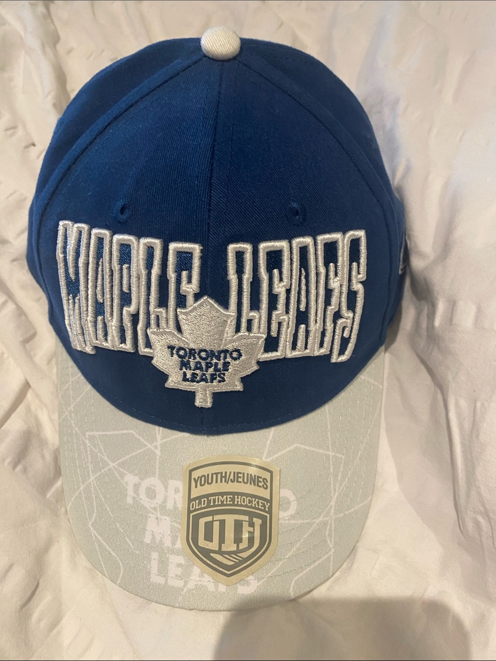 NHL Toronto Maple Leafs Youth Royal Blue and White Snapback Hat